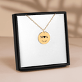 Etched In Time Initials Necklace