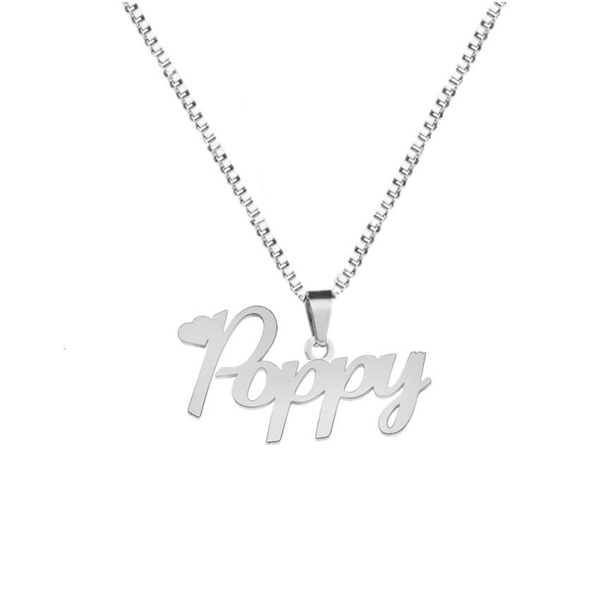 18K gold-plated letter necklace