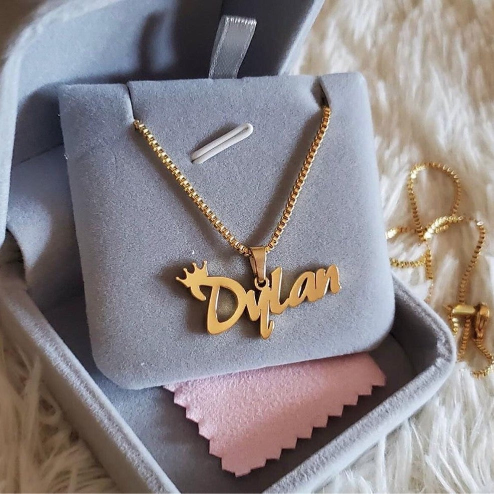 18K gold-plated letter necklace
